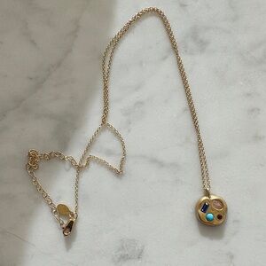 September 9th Birthday Necklace in Plated Gold Virgo Birthstones